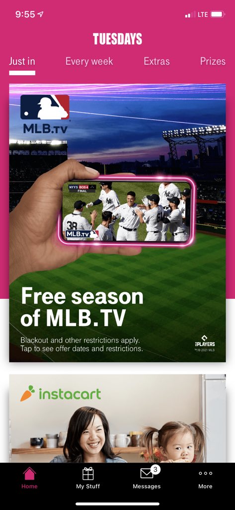 pennantpaper's tweet photo. Hey Sports Fans don’t forget about the @Tmobile deal today. Free baseball!#TMobileTuesdays #MLB https://t.co/3SoNMoBx2G
