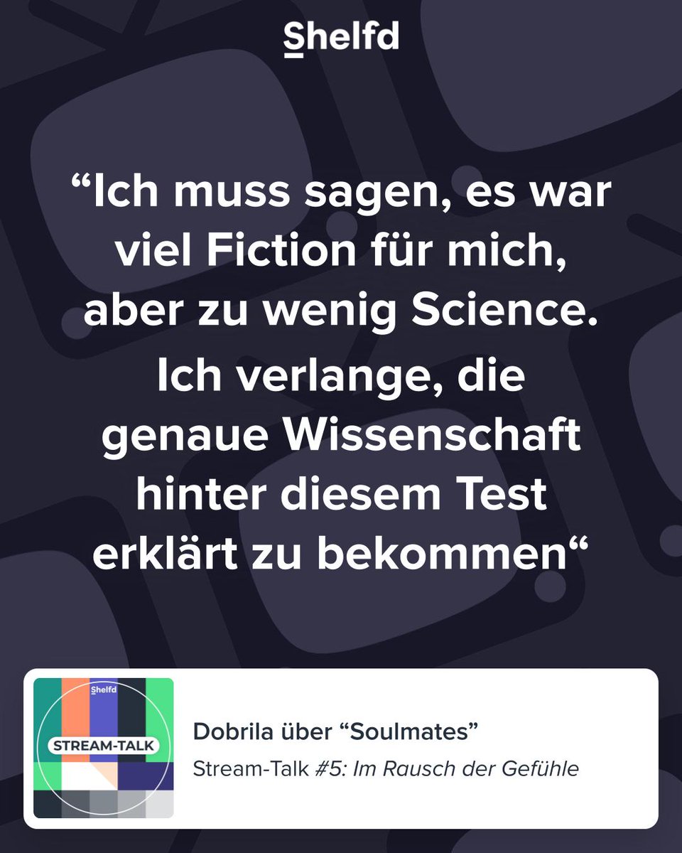 DerStreamTalk's tweet photo. Auch bei der Sciene-Fiction-Serie "Soulmates" waren Dobrila, Vanessa und Arabella recht unterschiedlicher Meinung. Wie steht ihr zur Amazon Prime-Serie "Soulmates"?✨
Die ganze Folge auf https://t.co/b9dhWQr0xU📢
#scifi #series #soulmates #amazonprime #philosophy #shelfd #podcast https://t.co/Cykx67aOW1