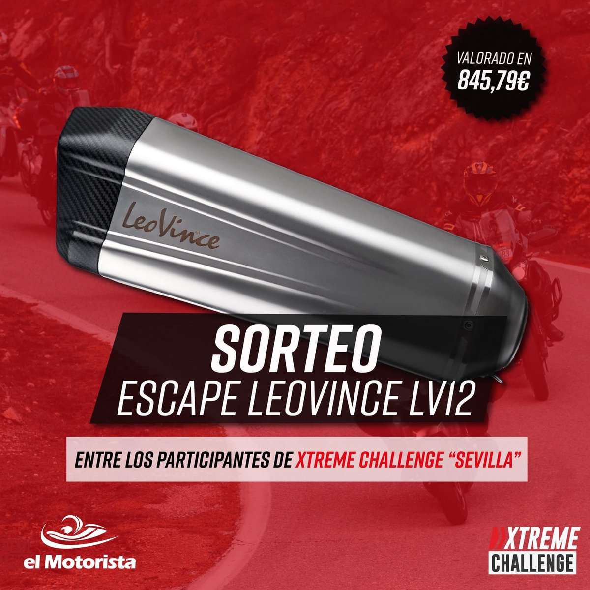 xtchallenge's tweet photo. #SORTEO 👉 ¡Aquí va el primer producto que sortearemos entre los participantes de la próxima @xtchallenge gracias a @elmotorista_es  - Escape @leovince LV12, valorado en 845,79€
✔️Disponible para: BMW, HONDA, KTM, SUZUKI, YAMAHA, UNIVERSAL. https://t.co/Kq2xC6DCo9