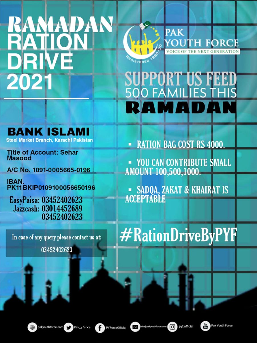 MahzaibSajjad's tweet photo. Doing best for humanity.
#RationDriveByPYF https://t.co/tLYzMocLqa
