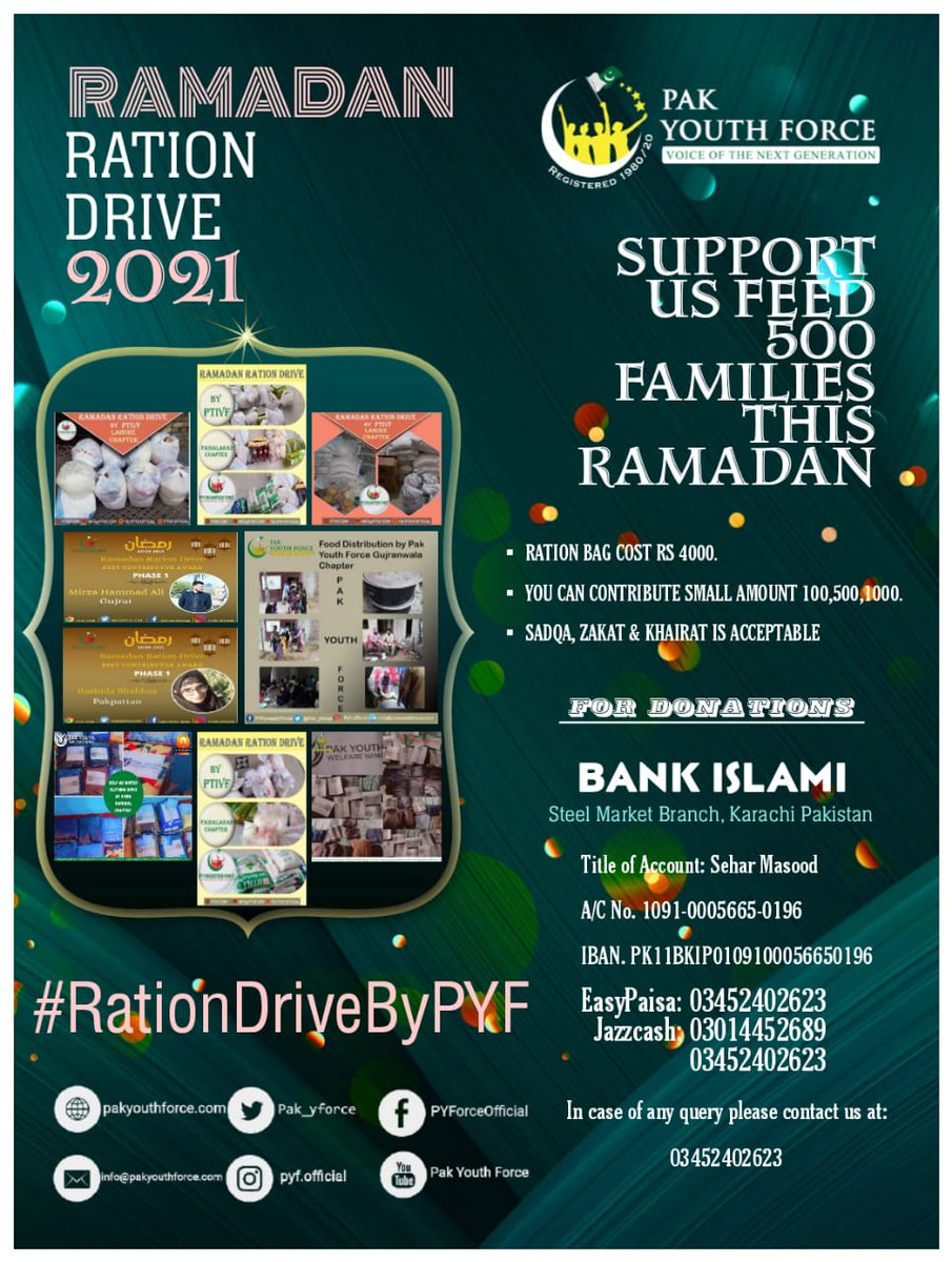 MahzaibSajjad's tweet photo. For Donations
Bank Islami:-Steel Market Branch, Karachi Pakistan
Title of Account: Sehar Masood
A/C No. 1091-0005665-0196
IBAN PK11BKIP0109100056650196
EasyPaisa03452402623
Jazzcash 03014452689/03452402623
In case of any query please contact us at:03452402623
#RationDriveByPYF https://t.co/AyrZx4xi72