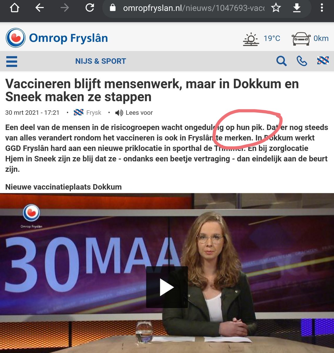 En maar wachten op een pik..... #omropfryslan #Corona <a href="/OmropFryslan/">Omrop Fryslân</a> #coronamaatregelen #rtlboulevard #RTLNieuws #sbs6 #telegraafextra #telegraaf #mediacourant