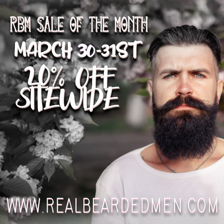RealBeardedMen's tweet image. RBM March Sale is here! 

Order online now, no code needed. 
realbeardedmen.com
.
#realbeardedmen #sale #healthybeard #beardoil #beardbalm #facialhair #barbershop #epicbeard #beardgang #pogonophile  #gingerbeard #redbeard  #mustachestyle #staybearded