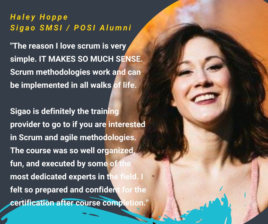 SigaoStudios's tweet photo. Appreciated words by our SMSI / POSI Alumni Haley Hoppe - "I'm on a constant journey to find kaizen." 

#Sigao #SigaoAlumni #SM #Scrum #PO #Agile https://t.co/Ag6fqG0oSg