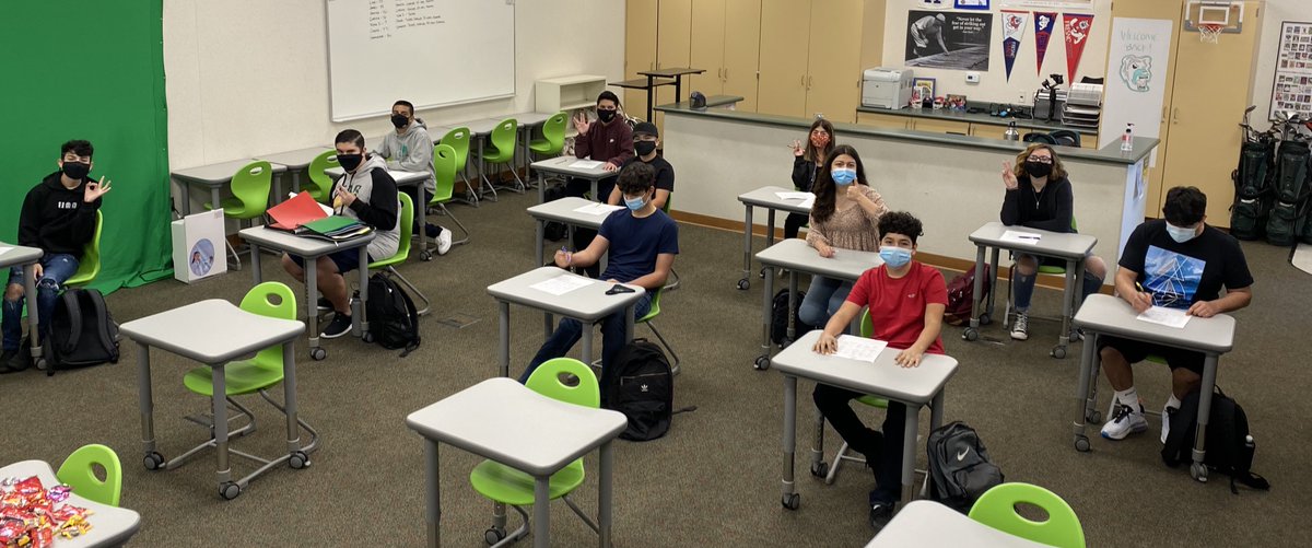 What a feeling to have students back on campus! Not to brag, but I'm batting 1.000 (27-for-27) getting freshman names right. Mask and all. #summitstrong