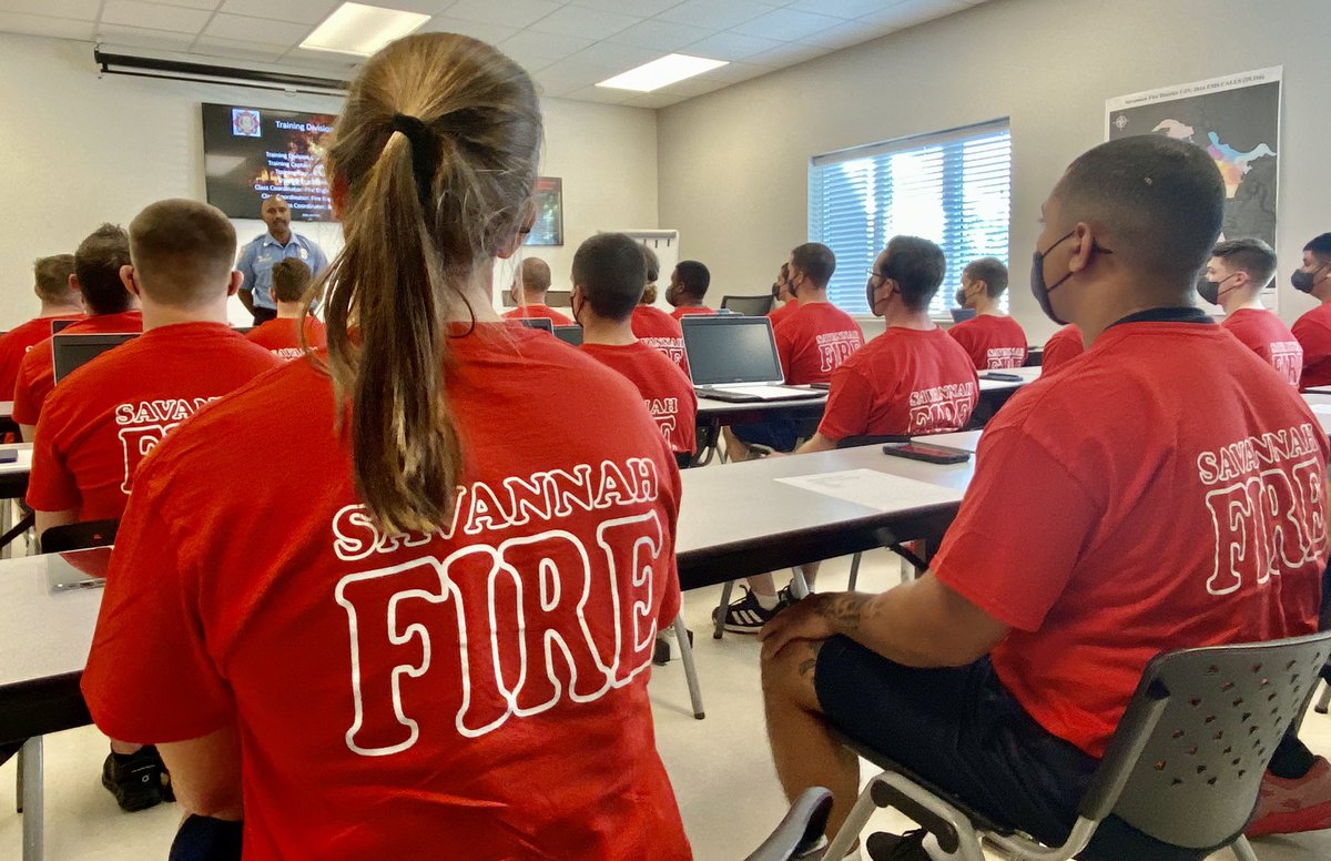 savannahfire's tweet photo. It’s the first day of firefighter recruit school for these heroes in training. @cityofsavannah https://t.co/yumGkvpabC