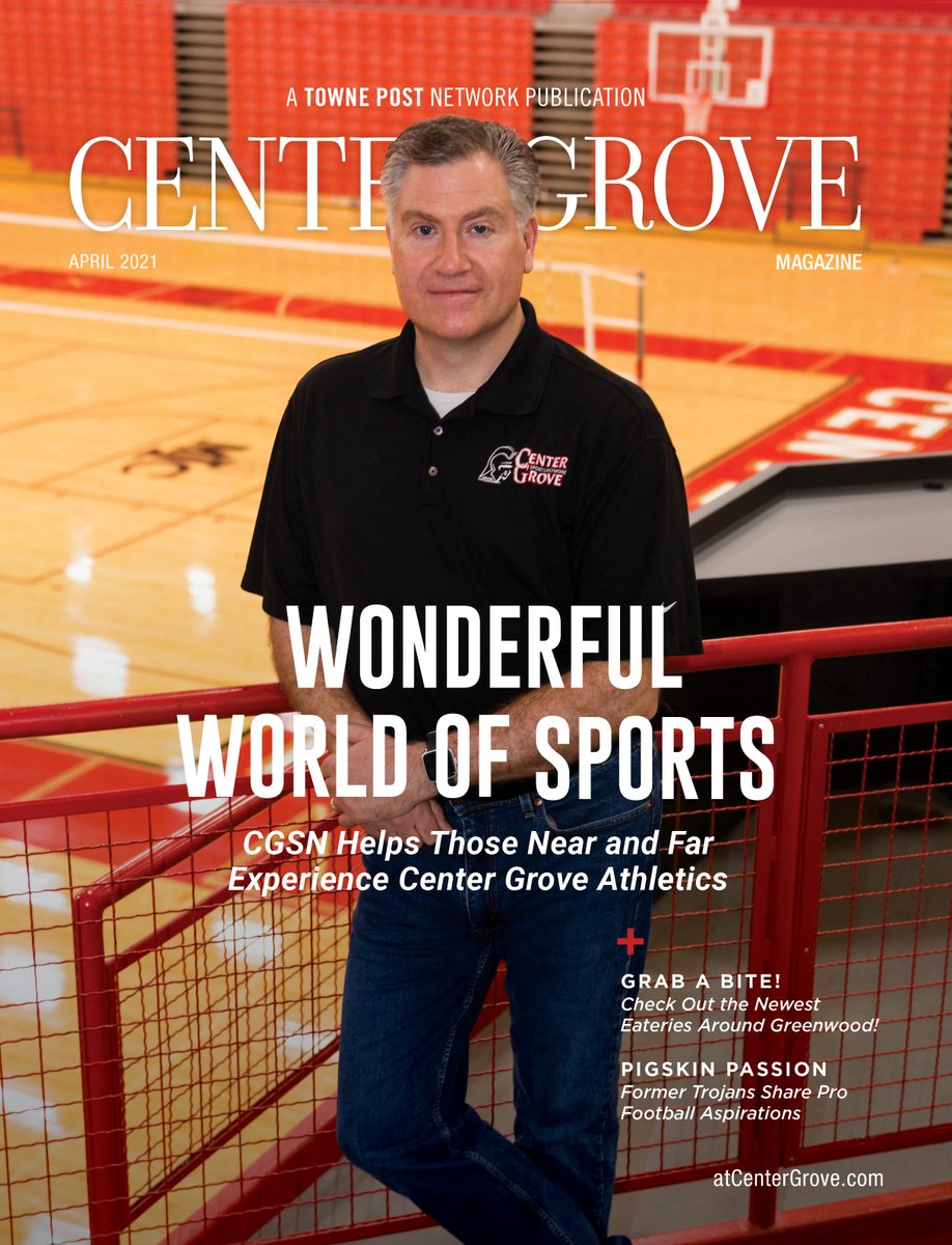 centergrove_mag's tweet photo. Sneak peek of our April cover featuring @CGSportsNetwork! Issue is hitting mailboxes this week!
#SpotlightingLocal #SneakPeek #PositivePost #CenterGroveMagazine #TownePostNetwork #HyperLocalMedia https://t.co/5oGLylyXI9