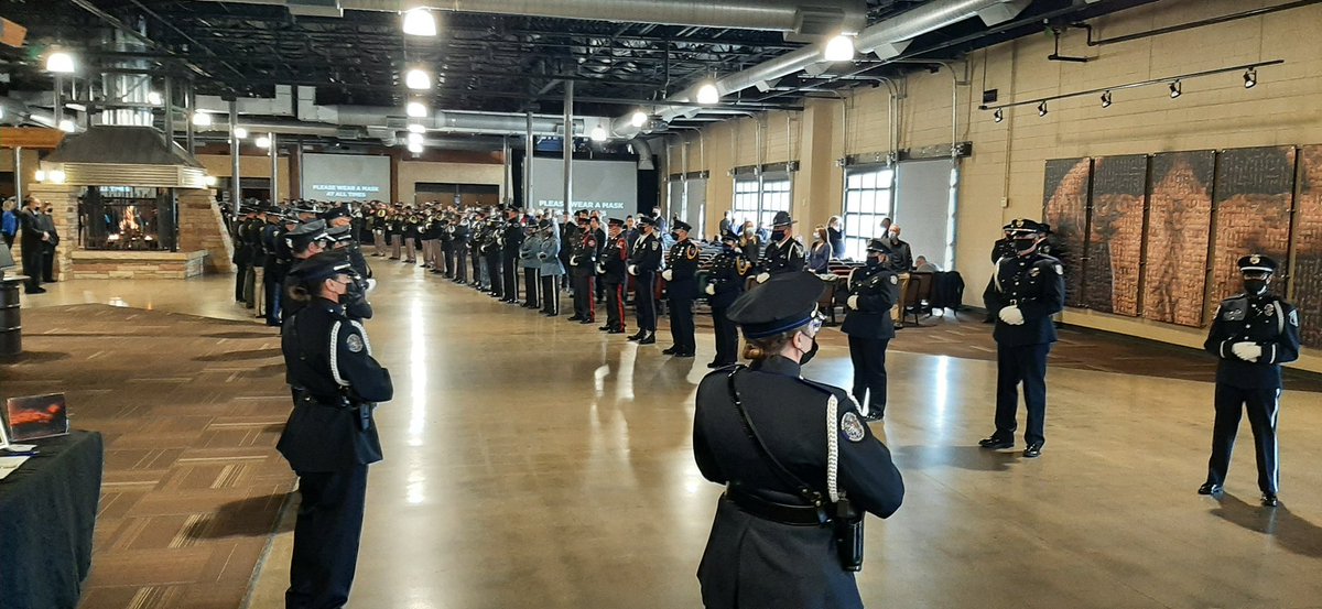 boulderpolice's tweet photo. Honor Guard lines the church awaiting Officer Talley’s arrival https://t.co/haYcOxJHaJ