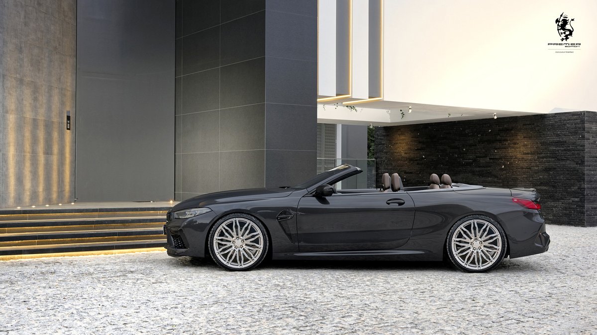 premieredition's tweet photo. Vehicle: BMW M8 Convertible | 2020
Wheels: CS10 FF 2pc -
Finish: Gloss Brushed Clear | Gloss Silver Inner barrel 
Size: Front 10x22 | Rear 11x22

#premieredition #bmw #bmwm8 #m8 #mseries #F9x #cs10f  #cs5 #suv #4x4 #luxurycars #supercars  #forgedwheels #flowformed #germanwhip #uk https://t.co/t275UH5hiR