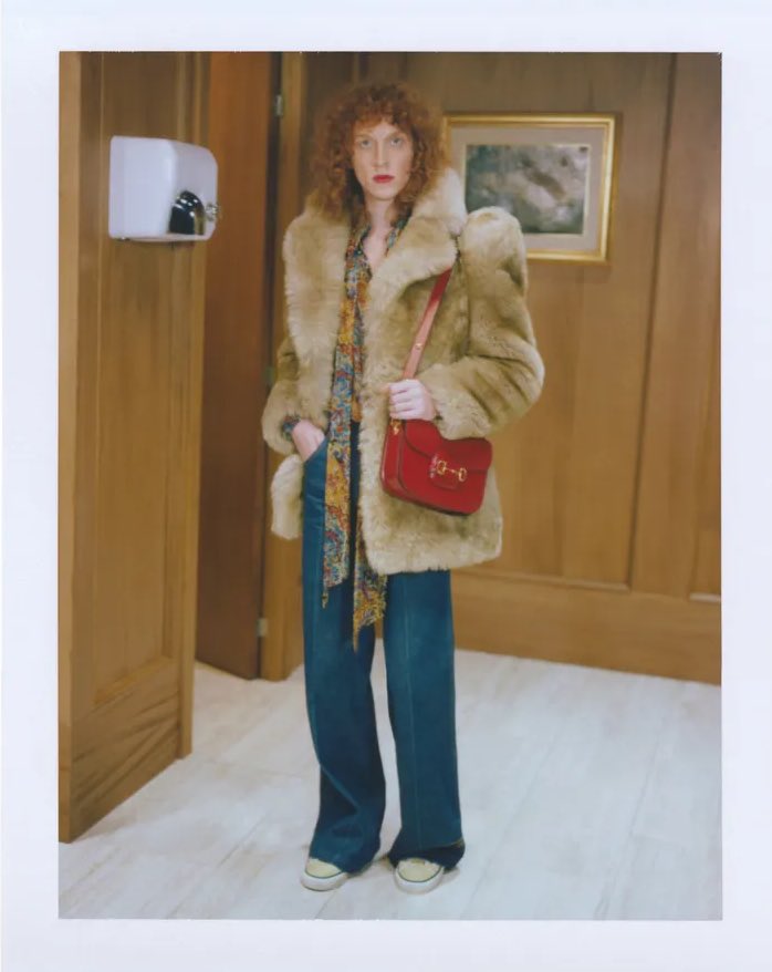 hsdaily's tweet photo. Harry’s campaign outfit for #GucciBeloved in the collection lookbook. Coming April 22. https://t.co/zU6Za0pBNa