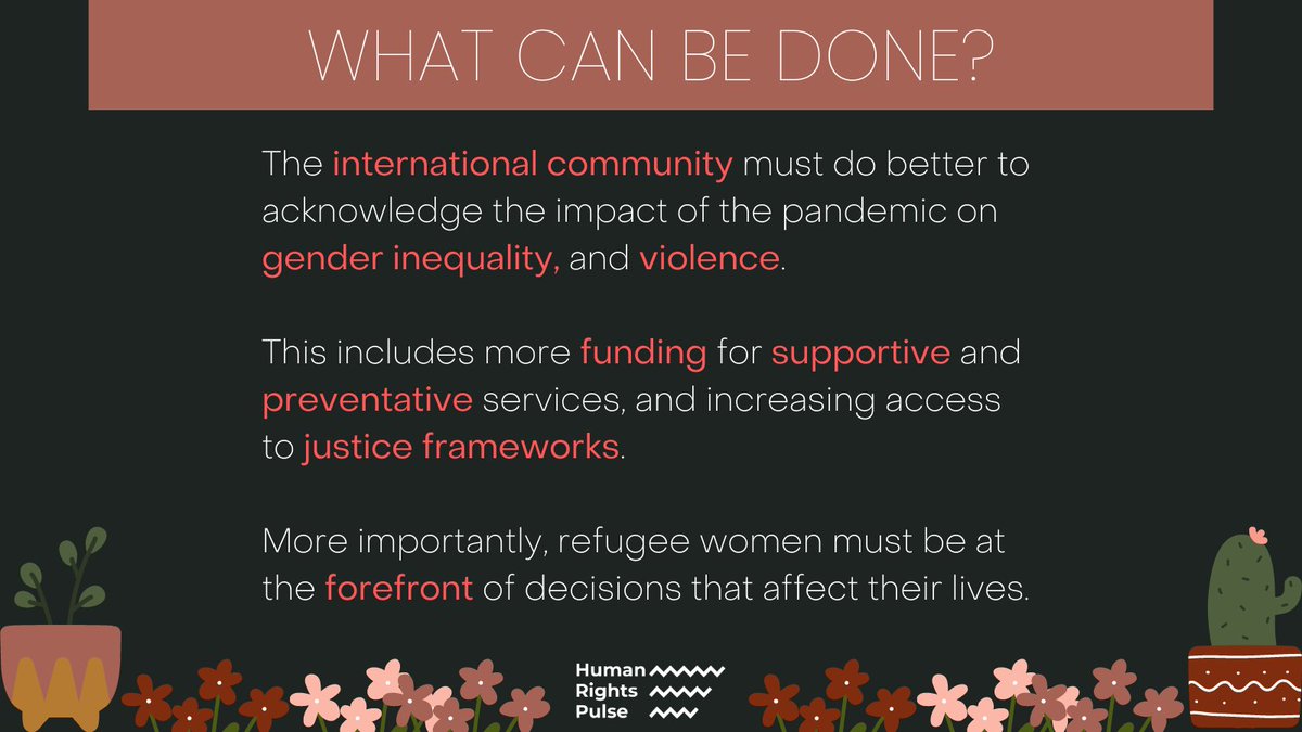 PulseHuman's tweet image. #humanrightspulse #pulsecommunity  #coronavirus #COVID19 #domesticabuse #domesticviolence #pandemic #vaw #refugeewomen #refugees #refugeerights #migrantrights #migration #IWD #IStandWithHer #refugeegirls #VAWG #childmarriage #righttoeducation #rightsofthechild #childrensrights