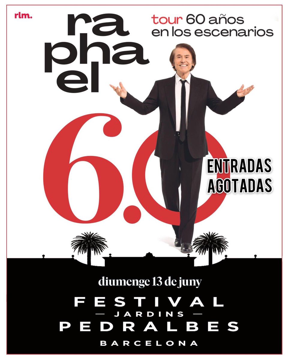 <a href="/RAPHAELartista/">𝗥𝗔𝗣𝗛𝗔𝗘𝗟</a>  celebra sus 60 años en la música con una gira mundial que dará comienzo el mes de junio en Barcelona