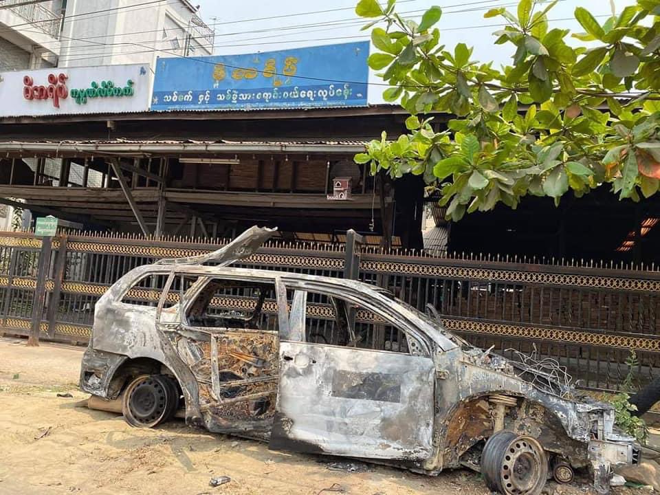 Situation in #SouthDagon. A very distressing sight. #WhatsHappeningInMyanmar #Mar30Coup #forceavote