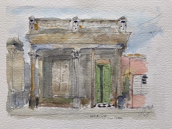 KidCon's tweet photo. A watercolour rendering of one of my Cuban photographs by Colin South @OrangeTed2 #cuba #samesea #photography #architecture #watercolor https://t.co/rcqIKKd2sJ