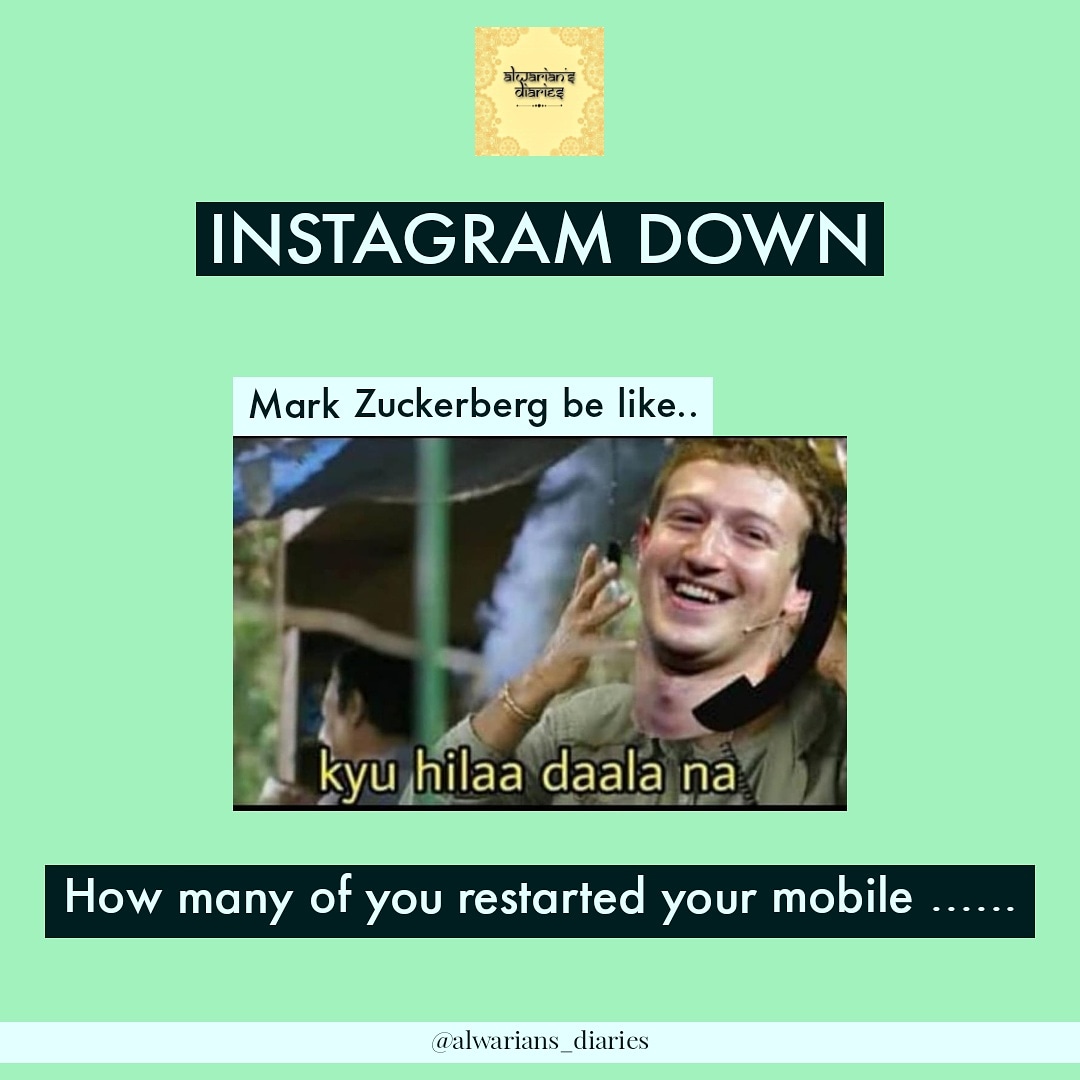 Yes ... INSTAGRAM down