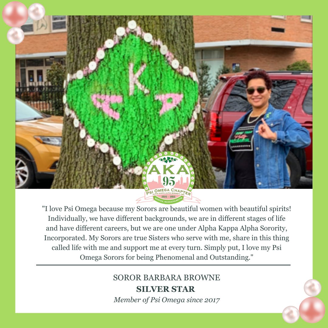 "Phenomenal and Outstanding." These two words come to mind for our very own Soror Barbara Browne when she reflects on why she loves #PsiOmegaAKA. #ILovePsiOmega