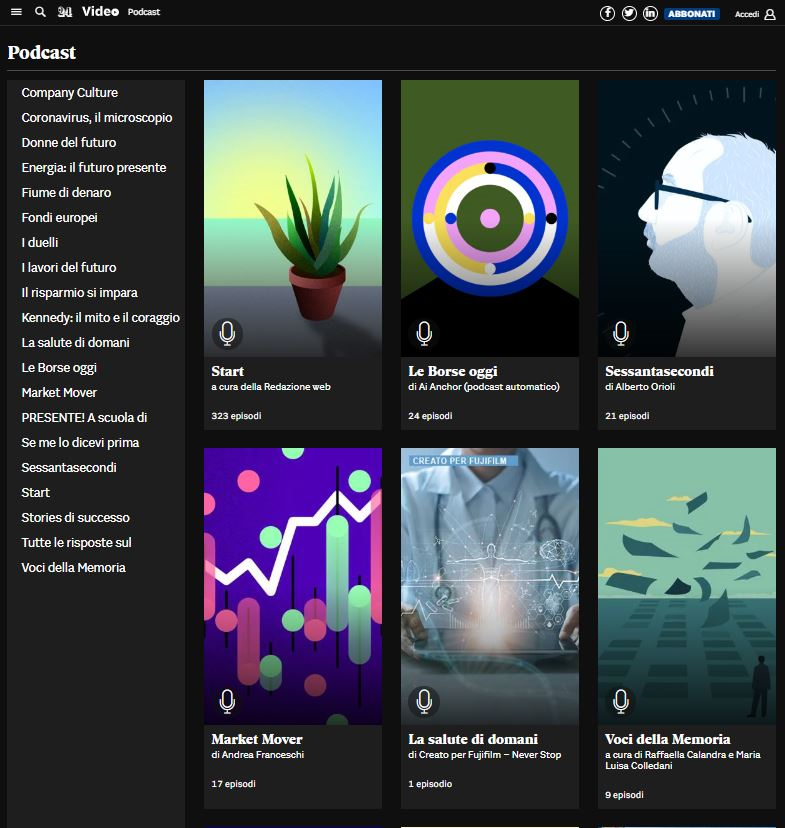 Il <a href="/sole24ore/">IlSole24ORE</a> ha pubblicato #online il primo #podcast sviluppato con l’#IntelligenzaArtificiale: un notiziario di borsa quotidiano tutto automatico realizzato in collaborazione con #Google News Initiatives.