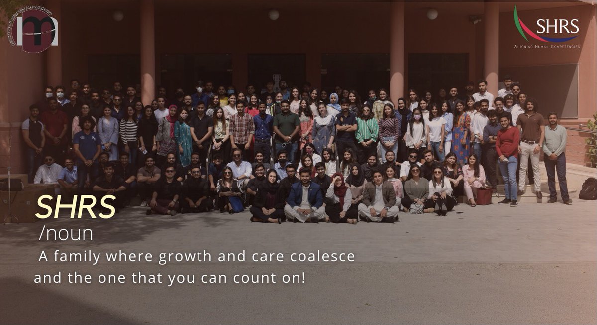 Having somewhere to be safe is home, having someone to love is family, and having both is SHRS.

#SHRS #IoBM #Family #DreamTeam #Together #2021