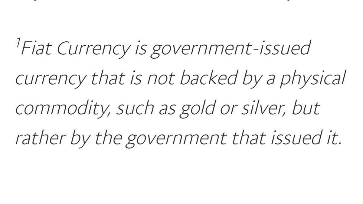 DocumentingBTC's tweet photo. PayPal had to clarify what "Fiat Currency" meant in their latest press release as a "not backed" currency. https://t.co/ixMyc69G3Y