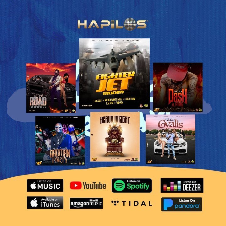 jahkooks_blaze's tweet photo. 🚨🎶Fighterjet Riddim🎶 is now available on all streaming platforms #iTunes #Spotify #AppleMusic #Deezer and many more!

Stream: https://t.co/ERdXLIjSTe
Produced by Blaze It Up Productions &amp; Carlos Records
Distributed by: #Hapilos https://t.co/R2a1Xoqfwm @Hapilos @HapilosPromo https://t.co/HPXNJSAarr
