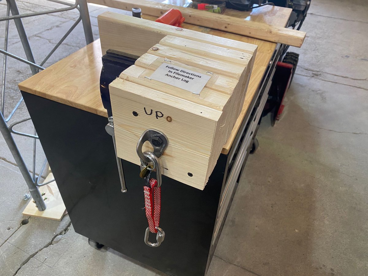 CapTechRescue's tweet image. Cleaning up around our shop looks a bit different than most places of employment. Of course we are getting more work done on our anchors and changing out some of the software we use while performing inspections.