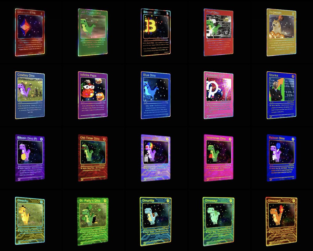 Will be putting all the available cards up for Auction at the end of the week! 

Leave your suggestions for future cards, wrong answers only! 

And why not shill your art below and like &amp; rt submissions you like! 

#NFTs #NFTCommunity #NFTartist