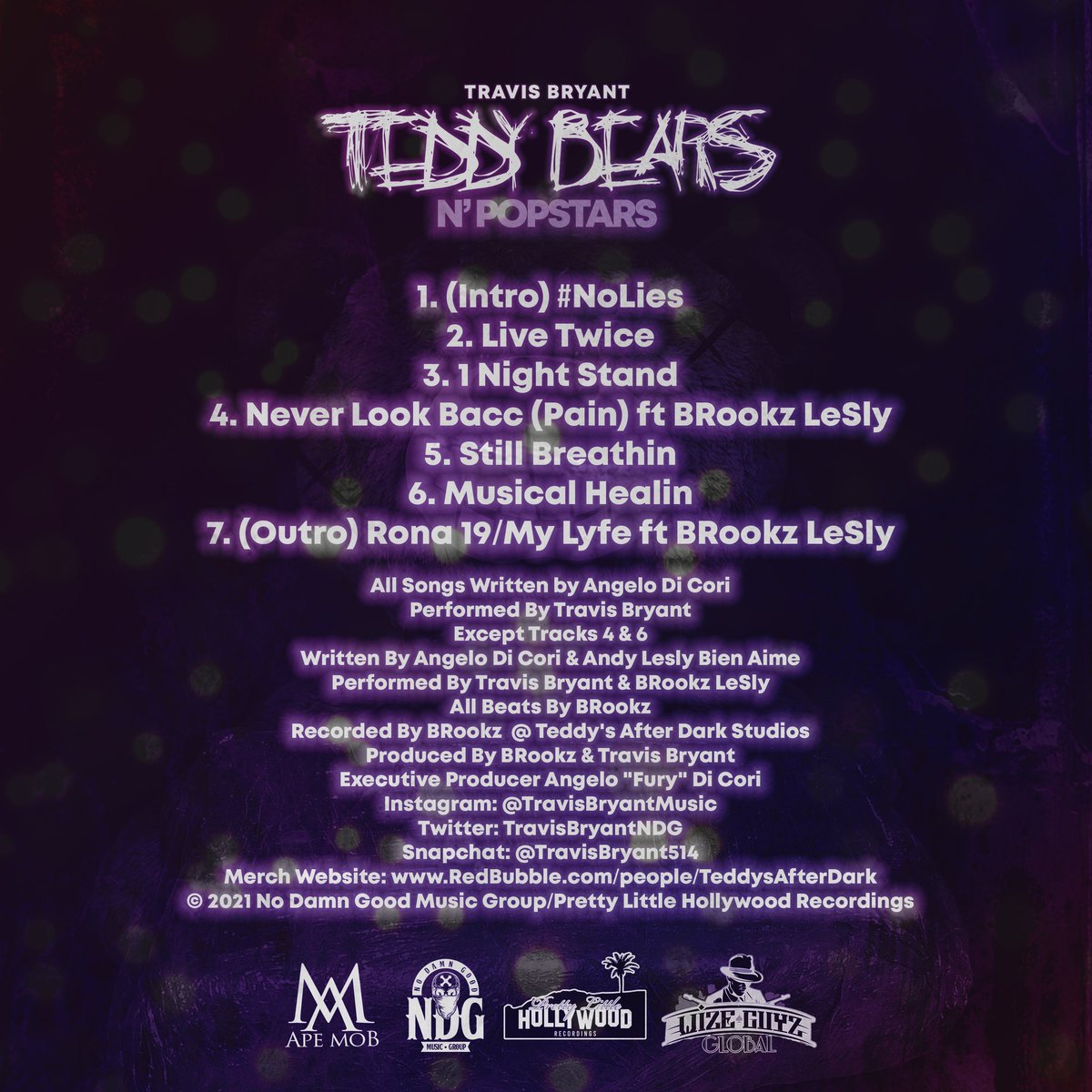 Teddysafterdark's tweet photo. Getting ready to release the Teddy Bears N Popstars E.P all prod by @BrookzProd this is definitely a game changer for me but ill leave that up to yall. You can pre order your Teddys Gear directly through me or the teddys after dark store.
The countdown begins https://t.co/akJfeHRWSE