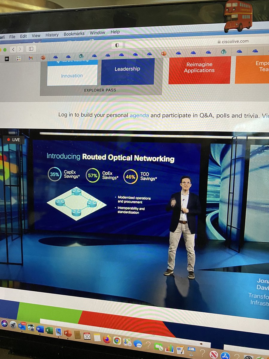 alexza's tweet image. ⁦@jonathandavidsn⁩ explains how Cisco is re-imagining the internet for the future  #newarchitecture #ClosingTheDigitalDivide #InclusiveFuture #CiscoLive