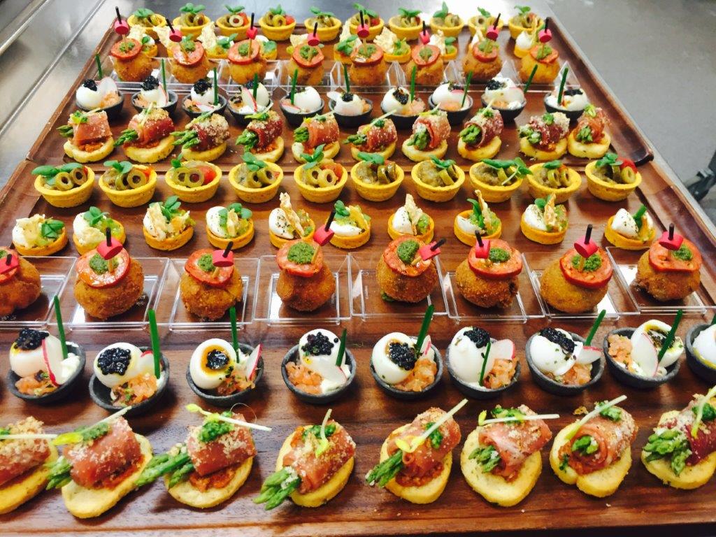 Chefs work of art mouth watering canapes.