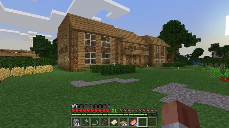 GIBBOSGAMING's tweet photo. @minecraft House design of our city world! More images to come soon! @xbox #gaming #gameplay #Minecraft #Minecraftbuilds #games #likeforfollow https://t.co/1GCrRqVSuE