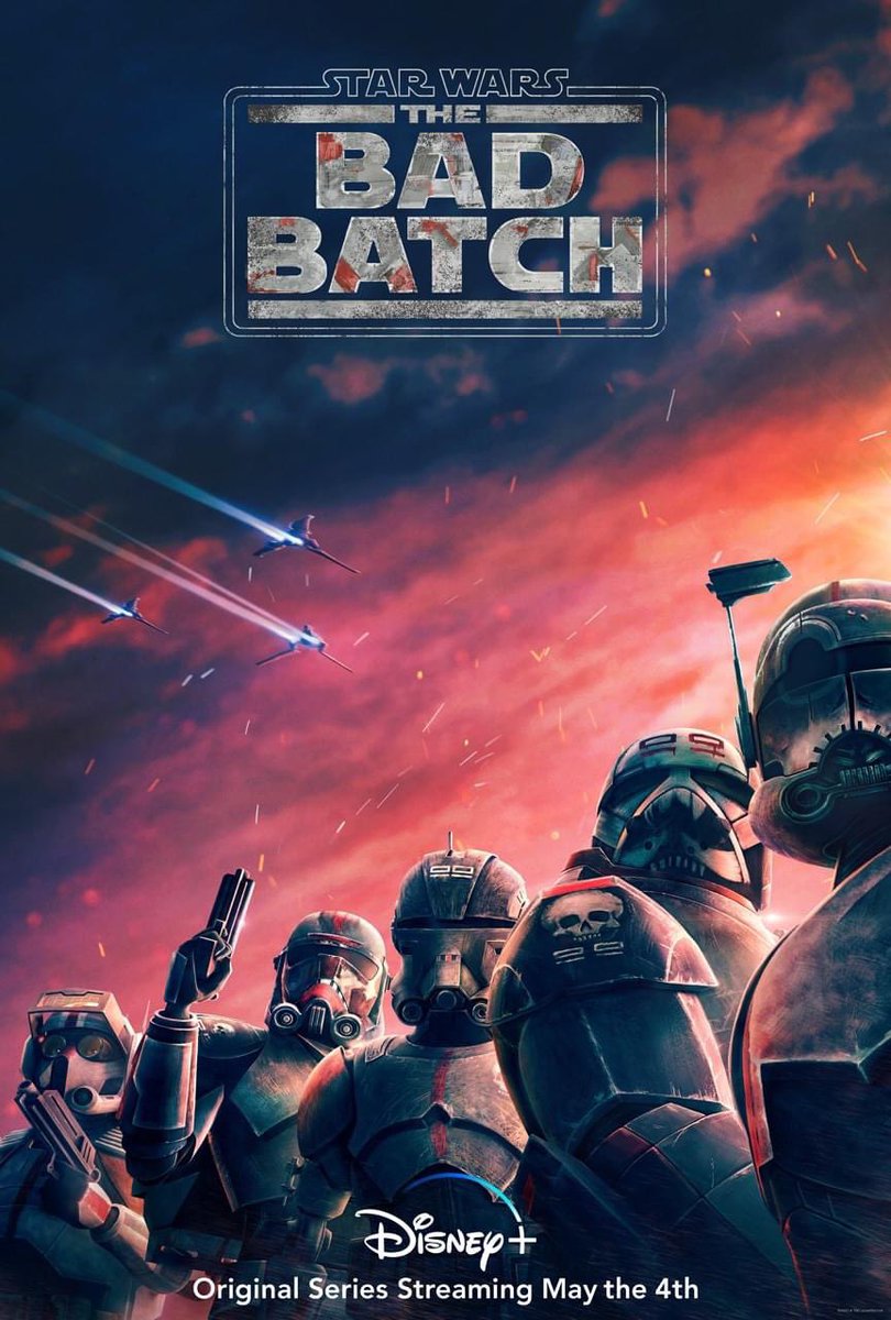 conciertos_y's tweet photo. Tenemos nuevo póster de la próxima serie de Star Wars, la cual lleva el nombre de “The Bad Batch”.
Esta nueva aventura será estrenada el día 4 de mayo.

-CarlosMarin 

#starwars #TheCloneWars #DisneyPlus #disney #lucasfilm #hype https://t.co/yUFgqLIuYJ