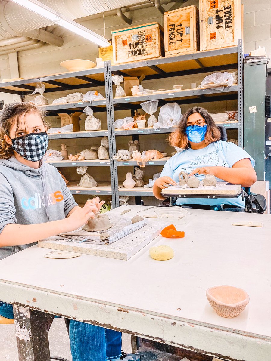 Look at how much fun our Bods are having at this Ceramic Workshop program!! ✨🎨