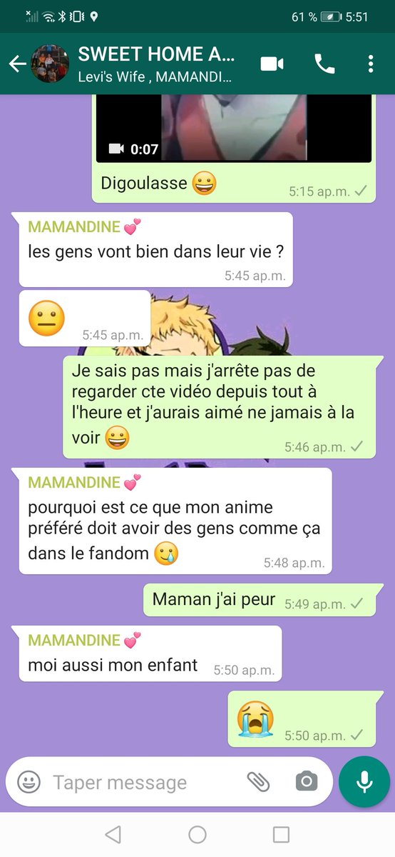 ReginaWatterson's tweet photo. Sooooo... This is my mom 😗 and this is French 😐 #SweetHomeAlabama #lmao #mom #lol #savage💅🏻 #leviackerman #LevisWife #WhoTheFuckSeriouslyDidTheSameHashtaghsAsMe BTW, don't ask for " Levi's Wife " https://t.co/AqsN40NhLE