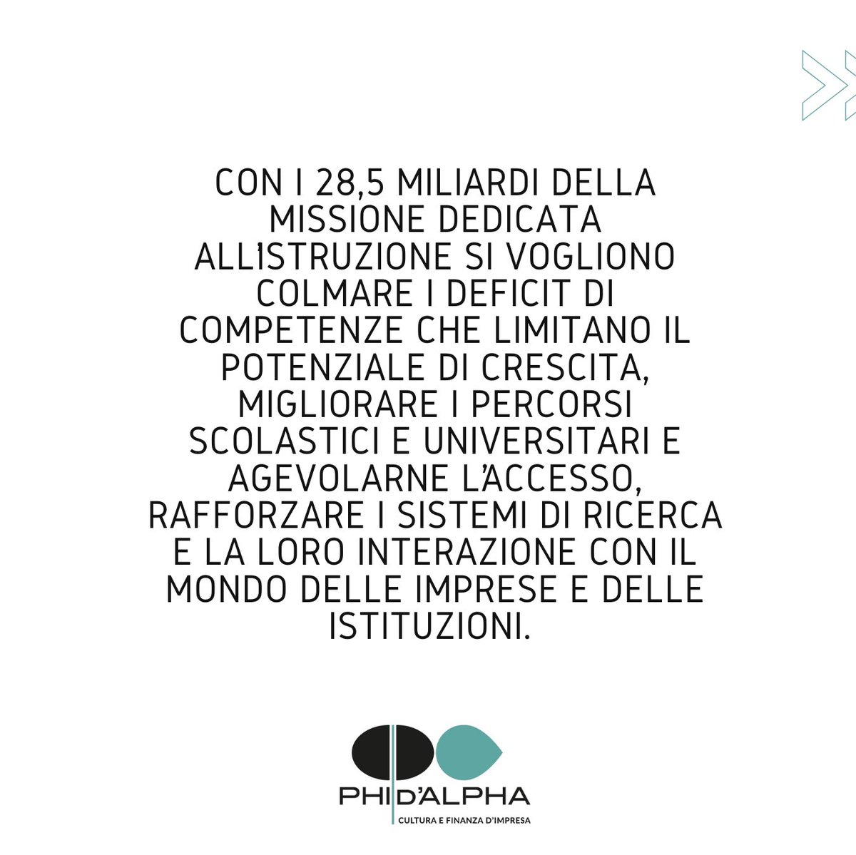 phidalpha's tweet photo. Recovery Plan: istruzione e ricerca.
Scorri le foto👉🏽
#phidalpha #recoveryplan #pmi #istruzione #ricerca https://t.co/1ZbbkKMj8e