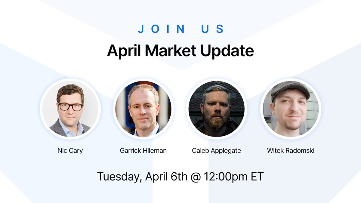 blockchain's tweet photo. NFTs have been making headlines this month, but what's the deal with all the hype?
In this month's market outlook call, we're joined by Enjin's COO @calebapplegate and CTO @witekradomski to discuss all things NFTs. 🎨
Save your seat now to listen live: https://t.co/WZGcq4Ju8L https://t.co/UFnwpk481z