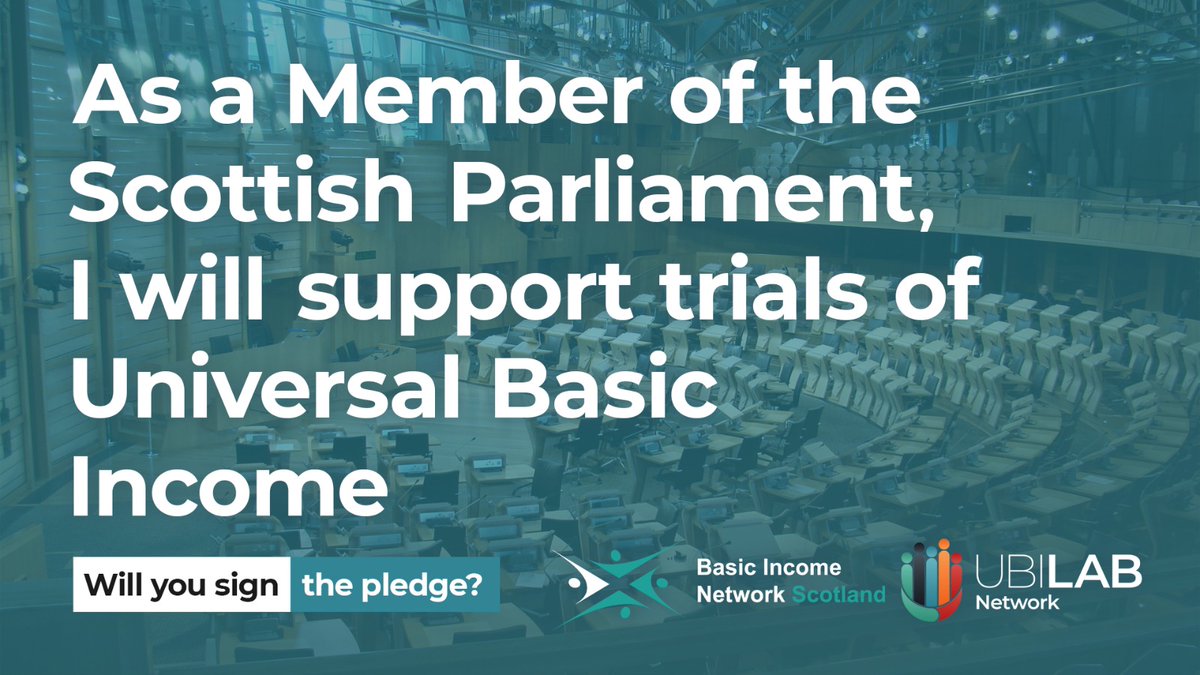 StephySNP's tweet image. UNIVERSAL INCOME
💯Behind this! 
✔Meet every Scots basic needs
💷Poverty isn't a lack of character, it's a lack of cash

#COVID19 has been a leveller, showing tragedy can strike anyone, anytime
- looking after each other matters
#PledgeForUBI #BasicIncomeScotland
@UBILabNetwork