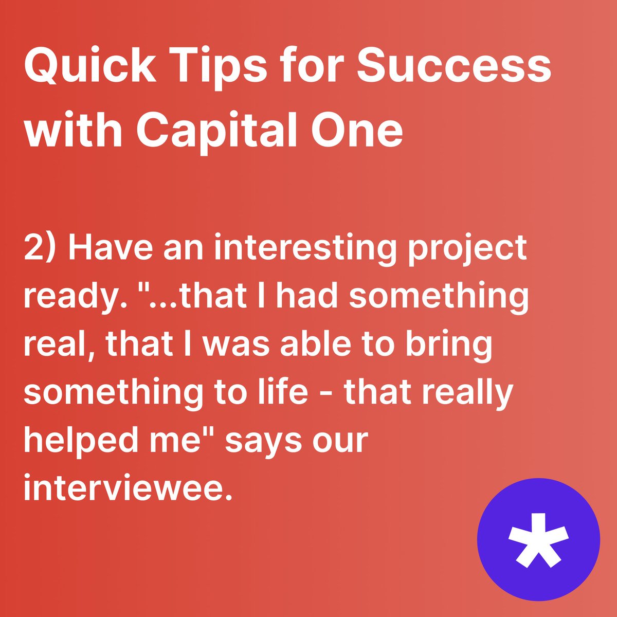 aced_io's tweet photo. Having said all this, the atmosphere throughout the APM interview loop at @CapitalOne is friendly and supportive. Here are three tips to ace the interview.
https://t.co/iiNm8YXtqp
#tryexponent #apm #capitalone #guide #interviewguide #product #productmanager #interviewtips https://t.co/roJz454oWz
