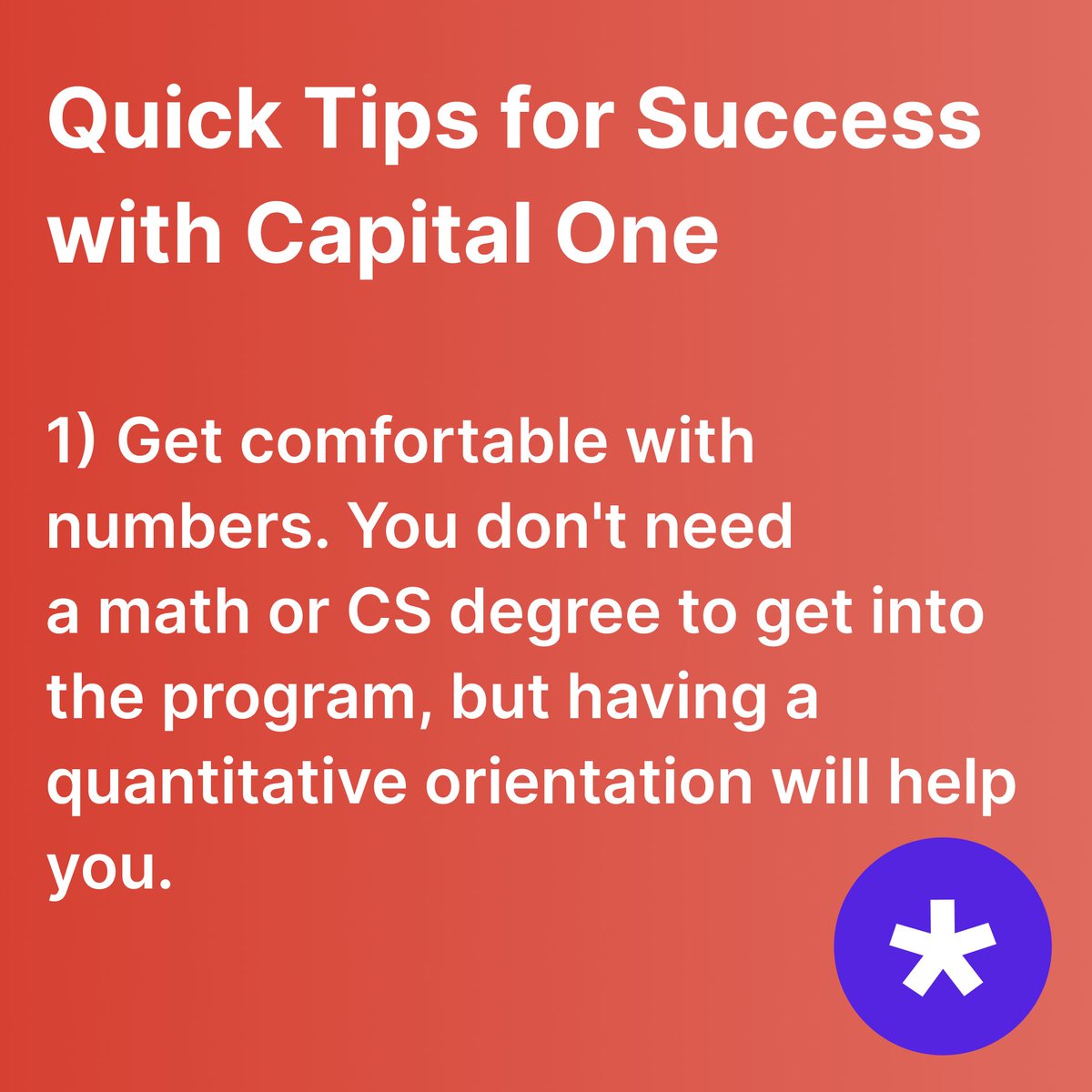 aced_io's tweet photo. Having said all this, the atmosphere throughout the APM interview loop at @CapitalOne is friendly and supportive. Here are three tips to ace the interview.
https://t.co/iiNm8YXtqp
#tryexponent #apm #capitalone #guide #interviewguide #product #productmanager #interviewtips https://t.co/roJz454oWz