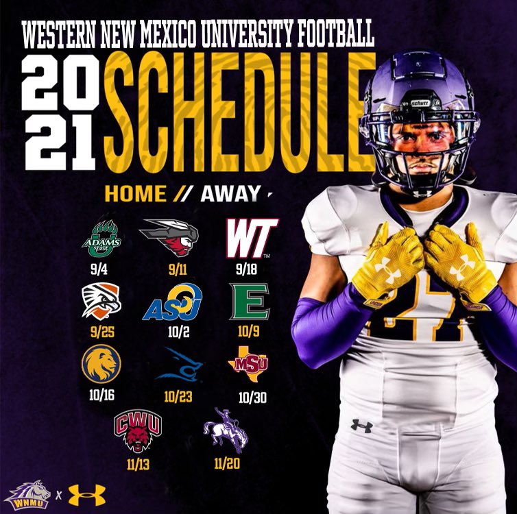 WNMUFootball's tweet photo. Fall 2️⃣0️⃣2️⃣1️⃣ Schedule‼️

#RAREBREED https://t.co/O7yUFzfR3a