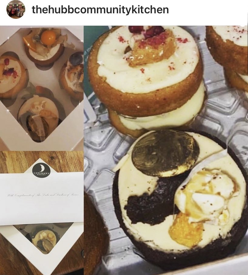 freepeeper's tweet image. God bless the Hubb. ❤️❤️ 🧁🧁 🍰 #MeghanMarkle #TogetherCookbook #HubbCommunityKitchen @LuminaryBakery