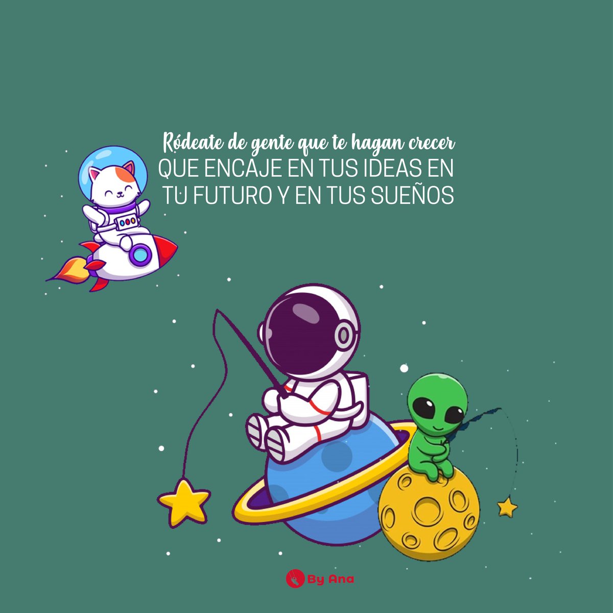 SomosByAna's tweet photo. Personas que aportan a tu vida🌟, que encajen en tu futuro, que te ayuden a cumplir todos tus sueños, que te animen a seguir a delante, que celebren tus logros💃🕺; esas son las personas que necesitamos para construir más #AmorPropio. #ByAna https://t.co/DyXvOFMVEa