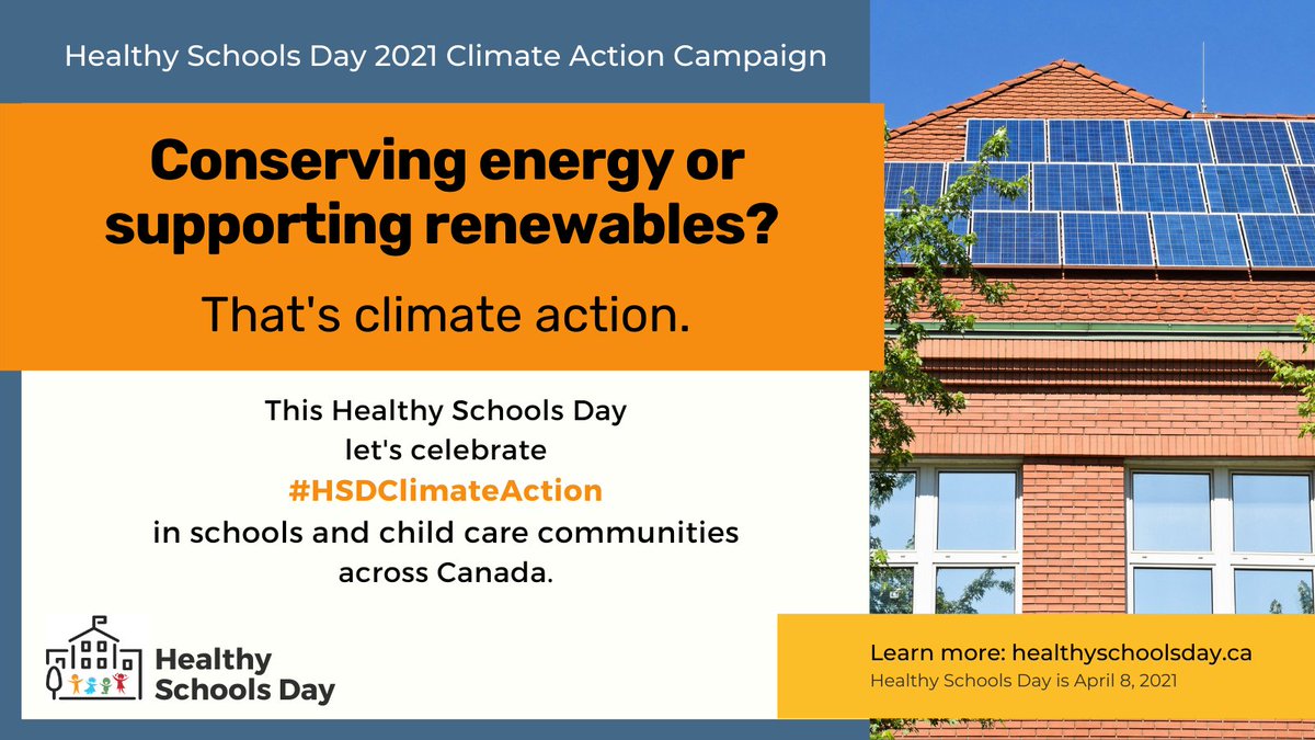 HealthySchCan's tweet photo. Reducing electricity use and shifting to electric buses and renewable energy sources are some of the ways schools can be ENERGY-WISE for #HSDClimateAction. Share your local story: https://t.co/WtbQjLUONw #ClimateEmergency https://t.co/OF29e69HsW