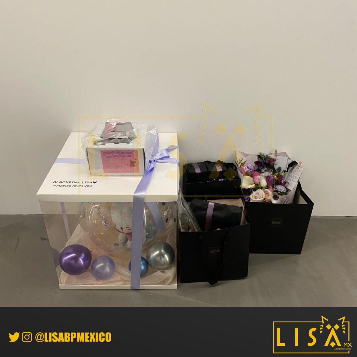 LISABPMEXICO's tweet photo. THE NEW ERA: #LISA 🐱

BLINKS, les compartimos el mensaje que nos envió YG sobre Lili recibiendo nuestros regalos:

“Los sinceros obsequios de fans me hicieron querer verlos aún más, así que quiero verlos a todos pronto y agradecerles.” 

#OurGemLisaDay @BLACKPINK https://t.co/qhDDgxG0rC