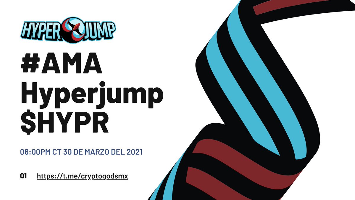 MrCoinMx's tweet photo. 🔜 ¡Todos invitados a #AMA sobre Hyperjump!
⏰Hora: 30 de Marzo | 6:00Pm CT
📌Lugar: https://t.co/d8uxKGxsN5
🎙Speakers: Mr. Coin &amp; @oucan__ , Spanish Community Lead en DeVault y Hyperjump
¿Cómo participar?
📍Anota, #AMAHYPR y deja tú pregunta en el chat.
Temas: DeFi, Pools, Farm https://t.co/B2fPBi1TOO