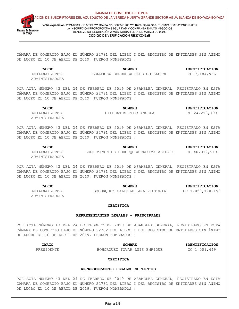 AcueductoB's tweet photo. Certificado de existencia y representación legal. https://t.co/KNScfdo53M