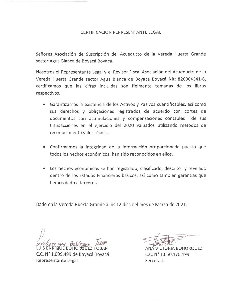 AcueductoB's tweet photo. Certificado requisitos representante legal. https://t.co/DD8cwjkQ7p