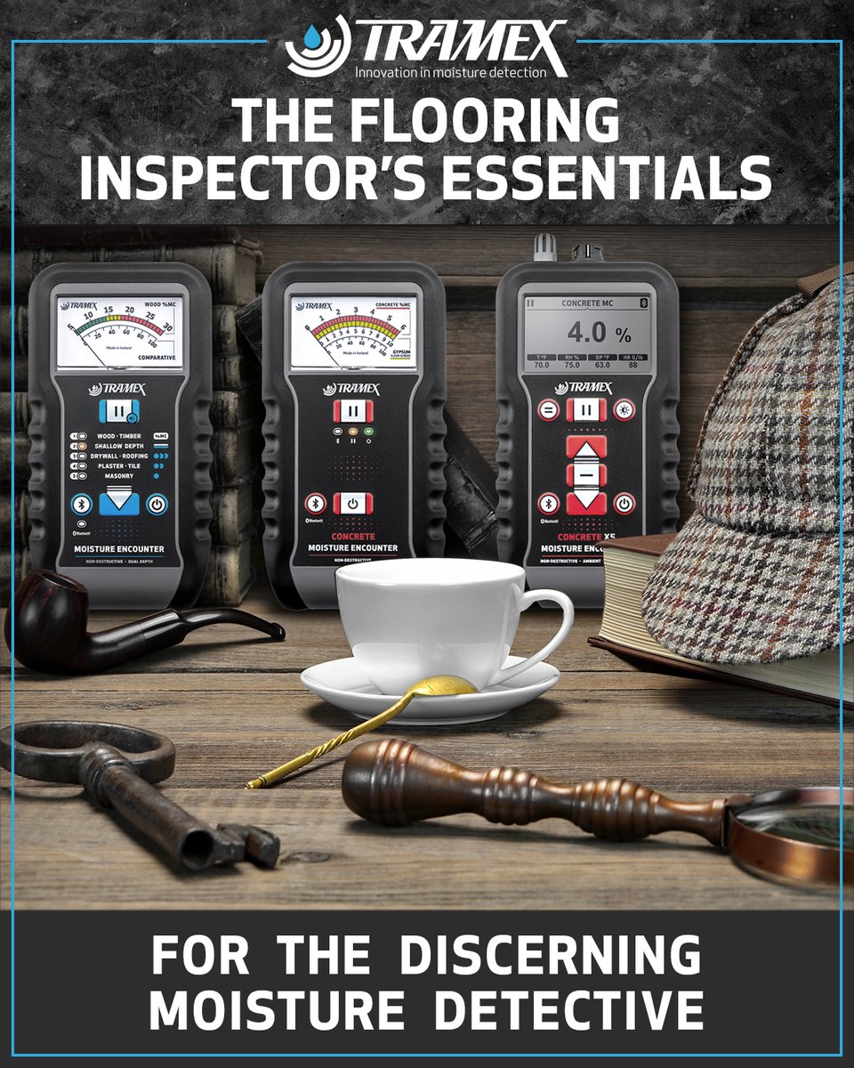 tramexmeters's tweet photo. The Flooring Inspector's Essentials for the Discerning Moisture Detective! The New 5 Series: ME5, CME5, and CMEX5. Shop at https://t.co/Iv6b24siX0
.
#concrete #moisturemeters #concretemoisture #concretemoisturemeters #flooring #coatings #restoration #woodmoisture #ASTM2170 https://t.co/SKZBFg41vH