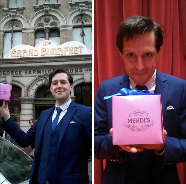 westwooddench's tweet photo. 7 years to the day since I got to visit the #FutureCinema “Grand Budapest Hotel” event! So brilliant!! And all expertly directed by The Lord, Garrett! Whom I flukily met up with today in town! Amazing! #Mendls https://t.co/em2Ky4wBiZ