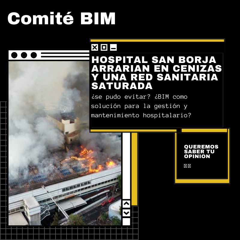 Queremos saber si opinión sobre este tema.

¿Crees que con BIM esto se prevendría? ¿Crees que si se implementaba BIM correctamente con anterioridad, el mantenimiento u operación evitaba este gran incendio?

#bim