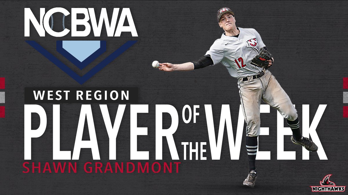 NNUSports's tweet photo. Shawn Grandmont has been named the NCBWA DII West Region Player of the Week for March 22-28!

📰: https://t.co/0alQQx08a5 https://t.co/96n4sOOuF7